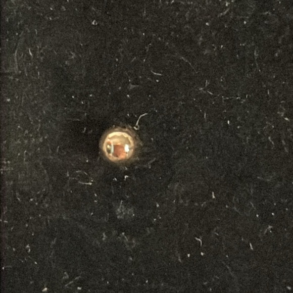 0.5” gold tone Minimalist ball stud earrings - Picture 6 of 10